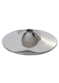 4er-Set Fu&szlig;teller Fu&szlig;platte Fu&szlig; f&uuml;r Barhocker Barstuhl Drehstuhl Esszimmerstuhl, chrom ~ &Oslash; 38,5cm