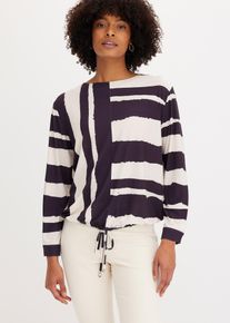 Trikot-tunika med knyting i falden, beige, st&oslash;rrelse 48/50 (XL), bonprix