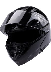 Spec-X SX-95.01 Solid, flip up helmet , color: Black , size: XS