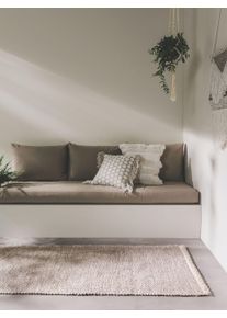 benuta Pure Rug Made From Recycled Material Kiah Cream/Taupe 70x200 cm - Hallway Runners