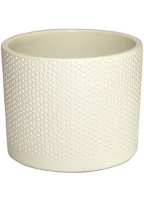 Domoletti, Blumentopf, Ceramic pot, WALEC KROPKI, &Oslash; 11 cm, vanilla