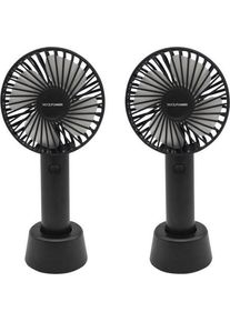 RealPower Mobile bundle, 2 x Mobile Fan, Ventilator, Schwarz
