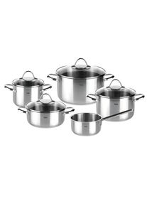 Fissler Kochtopfset, Silberfarben, Metall, 5-teilig, 16 cm,20.24 cm,16 cm, backofengeeignet, rostfrei, Kochgeschirr, T&ouml;pfe, Topfsets