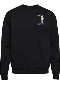 Hummel M&auml;n Sport sweatshirt 'LGC Fabrian' bl&aring; / svart / vit Storlek S