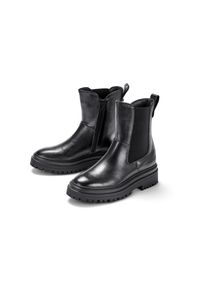 Tchibo - Leder-Boots - Damen - Gr. 38 - schwarz
