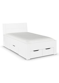 Rauch Bett &raquo;Aditio Beds&laquo; - 126x216x100cm - wei&szlig; - Holz