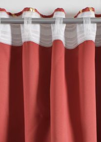 bonprix Draperie opacă suprafața lucios (1 buc.), roşu, &Icirc;/Lă: 145/130 cm