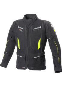 B&uuml;se B&uuml;se Agadir, kurtka tekstylna wodoodporna , kolor: Czarny/Neonowyowy-Ż&oacute;łty/Szary , rozmiar: 50