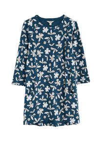 Seasalt Cornwall, Damer, Tunika 'Shore Foraging', Beige / Cyanbl&aring; / Hvid, St&oslash;rrelse 12