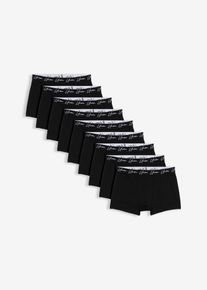 Boxershorts med mjuk bomull (10-pack) - svart - storlek 7 (XL) - bonprix