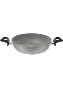 Ballarini Ferrara Bratpfanne mit 2 Griffen aus Granit 24 cm FERG3K0.24D, Pfanne + Kochtopf, Grau