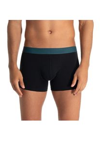 Bruno Banani, Herren, Boxer &raquo;Flowing&laquo; 2er Pack, mit kontrastreichem Logobund, PEACOCK BLUE/BLACK, M, PEACOCK BLUE/BLACK, Herrenshort von Bruno Banani