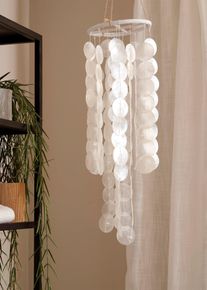 Vindspill med capiz-skjell, hvit, st&oslash;rrelse 80 cm, bonprix