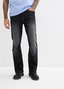 Jeans elasticizzati con cinta comoda classic fit bootcut, Nero, Taglia 42, bonprix
