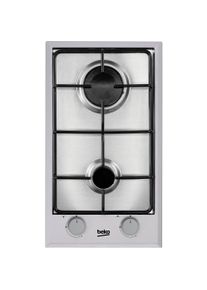 Beko HDCG 32220 SX Kochfeld Edelstahl Integriert Gaskochfeld 2 Zone(n), Kochfeld, Silber