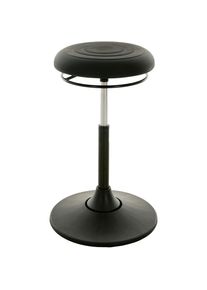 Lotz, B&uuml;rostuhl, Drehhocker Kunststoff-Tellerfuss Polyurethan-Integralschaum schwarz Sitzh&ouml;henverstellung 510-700 mm