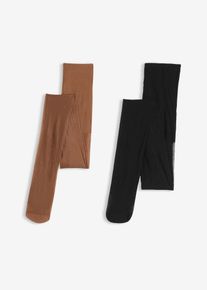 Lot de 2 collants 20den - noir - taille 50/52 (XL) - bonprix