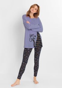 Pyjama avec legging - bleu - taille 54/56 (XXL) avec coton - bonprix