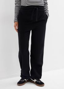 Pantalon sweat de grossesse largeur r&eacute;glable 100% coton - noir - taille 34/36 (XS) - 100% coton - bonprix