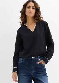 Blouse en viscose fluide - noir - taille 40 - bonprix