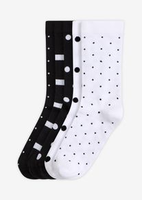 Lot de 5 paires de chaussettes - noir - taille 35-38 avec coton - bonprix