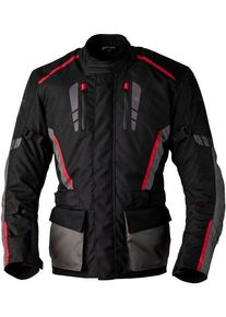 RST Axiom Plus Airbag, veste textile imperm&eacute;able , couleur: Noir/Gris/Rouge , taille: L