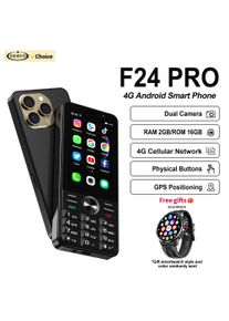 Free Smartwatch! SERVO F24 PRO Button Smart Phone Android System 4G Network 2GB+16GB Play Store Wifi 3.5"Touch Screen Smartphone