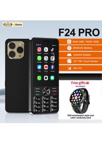 Free Smartwatch! SERVO F24 PRO Touch Smartphone 4G LTE Android OS Play Store WhatsAPP 2GB+16GB Wifi Hotspot Button Smart Phones