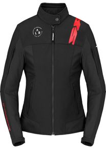 Spidi Corsa Tex, veste textile femme , couleur: Noir/Rouge , taille: L