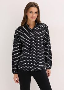 Oversized bluse, svart, st&oslash;rrelse 54, bonprix