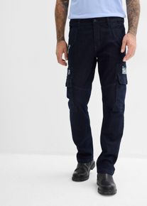 Relaxed-Fit stretch-jeans med komfortlinning Straight, bl&aring;, st&oslash;rrelse 40, bonprix
