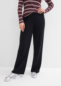 Jerseybukse av ribbet materiale (2-pack), svart, st&oslash;rrelse 40/42 (M), bonprix