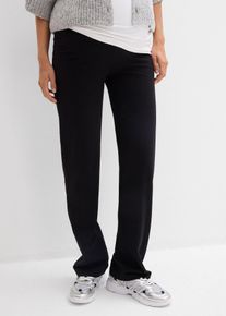 2-i-1-jerseybukse for graviditeten og tiden etterp&aring; med nedbrettbar linning, svart, st&oslash;rrelse 44/46 (L), bonprix