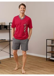 Herren Shortys in rot + grau ,Gr&ouml;&szlig;e 44/46, Witt, 100% Baumwolle
