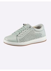 Andrea Conti Dames Sneaker in mint ,maat 36, Witt, 100% Runderleer