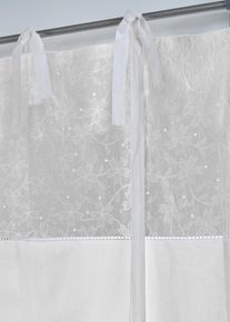 Store &agrave; nouettes avec broderie - gris - taille 140x60 cm avec coton - bonprix