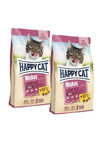 Happy Cat Minkas Droogvoer Kat Volwassen, Gesteriliseerd, Gevogelte 2x10 kg