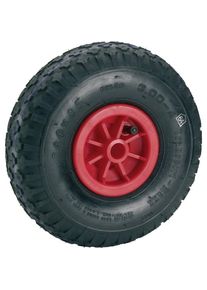 D&Ouml;RNER+HELMER D&ouml;rner + Helmer, M&ouml;belrollen, 740310R Luftrad 260x85x20 mm Rola Nabe 75 mm 2 PR Block rote