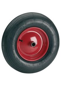 D&Ouml;RNER+HELMER D&ouml;rner + Helmer, M&ouml;belrollen, 740207 Luftrad 400x100x25 mm Rola Nabe 88 mm 2 PR Rille Felge rot