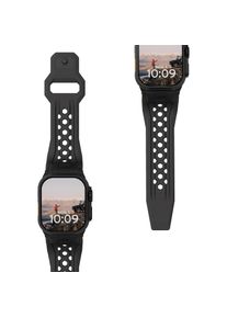 UAG Urban Armor Gear Monarch Strap Apple Watch Ultra/42/44/45/46mm schwarz/titan (194158114037) (Fluoroelastomer, Rubber, Stainless Steel), 