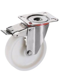 D&Ouml;RNER+HELMER D&ouml;rner + Helmer, M&ouml;belrollen, Polyamid-Lenkrolle 150x40 mm Gl, V2A, Platte 140x110 mm, TF