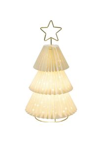 Konstsmide, Weihnachtsbaum, Dekobaum aus Papier mit Stern, Transformer IP20
