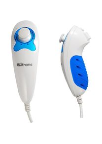 XTREME Nunchuck Wii con cavo (Wii), Gaming Controller, Blau, Weiss