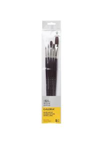 Winsor & Newton Winsor & Newton, Pinsel, Galeria brush set long handle 5pcs ass.