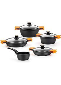 BRA Efficient battery, Pfanne + Kochtopf, Schwarz