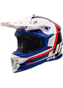 Ufo Plast, Motorradhelm, INTREPID helm blauw/wit S (55 - 56 cm, S)