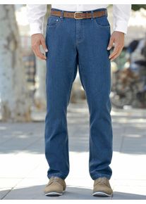 Marco Donati Heren jeans in blue-bleached ,maat 50, Witt, 84% Katoen, 15% Polyester, 1% Elastan