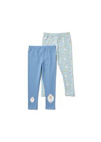 Tchibo - 2 Kinder-Leggings - Baby - Gr. 62/68 - blau/print