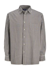 Jack & Jones JACK & JONES, M&aelig;nd, Skjorte 'JORRobb', Lysebl&aring; / M&oslash;rkebrun / Naturhvid, St&oslash;rrelse S