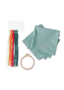 Tchibo - Zestaw do haftowania serwetek - kolor: zielony